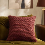 Dusklia - Bobble Loop Sofa Cushion Cover - Rust