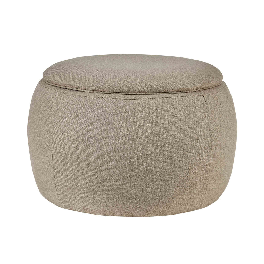 Dusklia - Bodhi Ottoman Storage Pouffe Set - Oatmeal