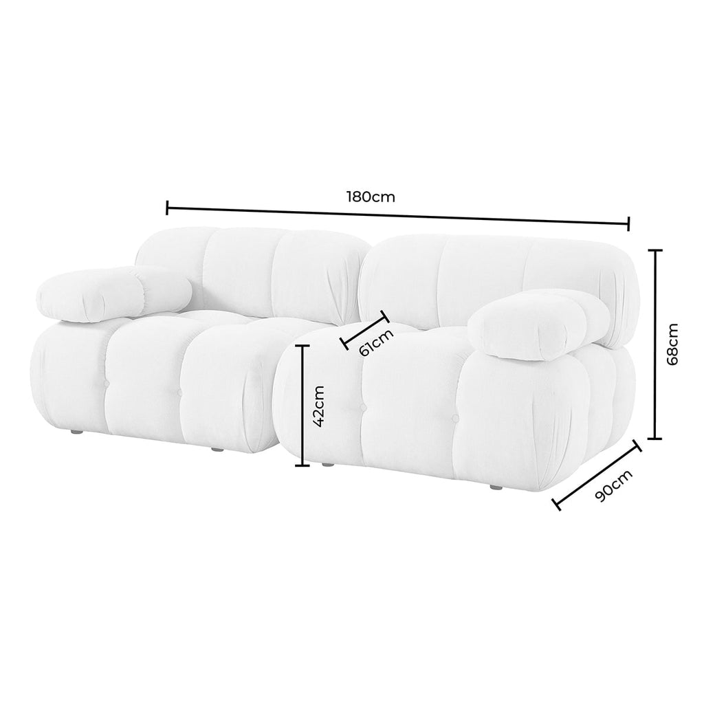 Dusklia - Bondi 2 Seater Sofa - Cappuccino