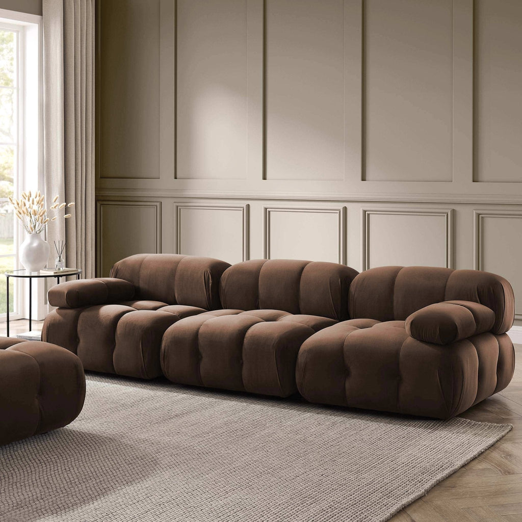 Dusklia - Bondi 3 Seater Sofa - Cappuccino