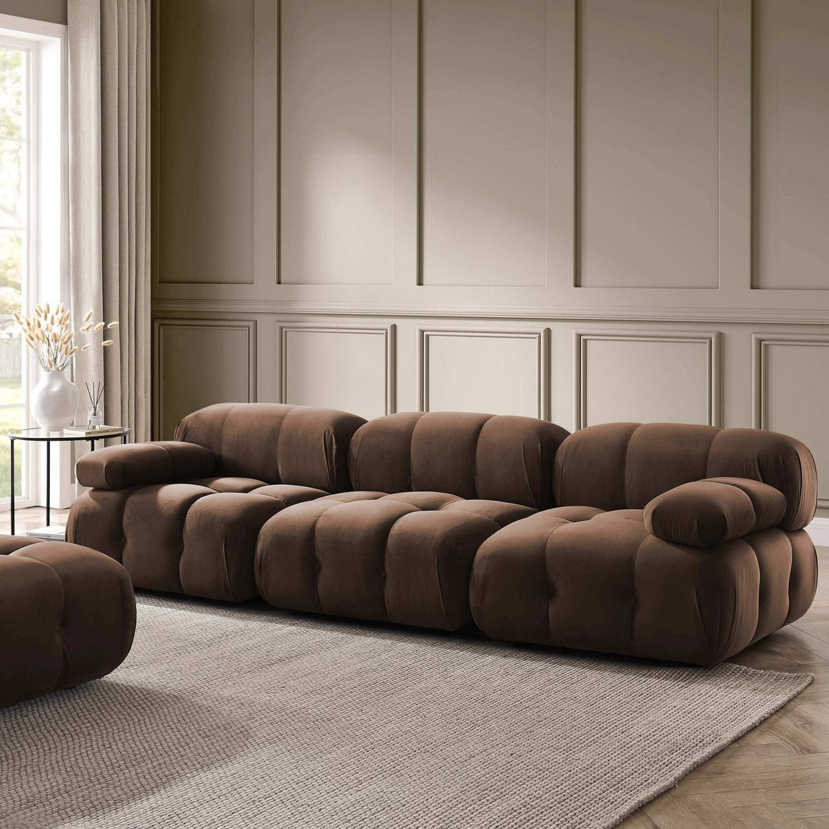 Dusklia - Bondi 3 Seater Sofa - Cappuccino