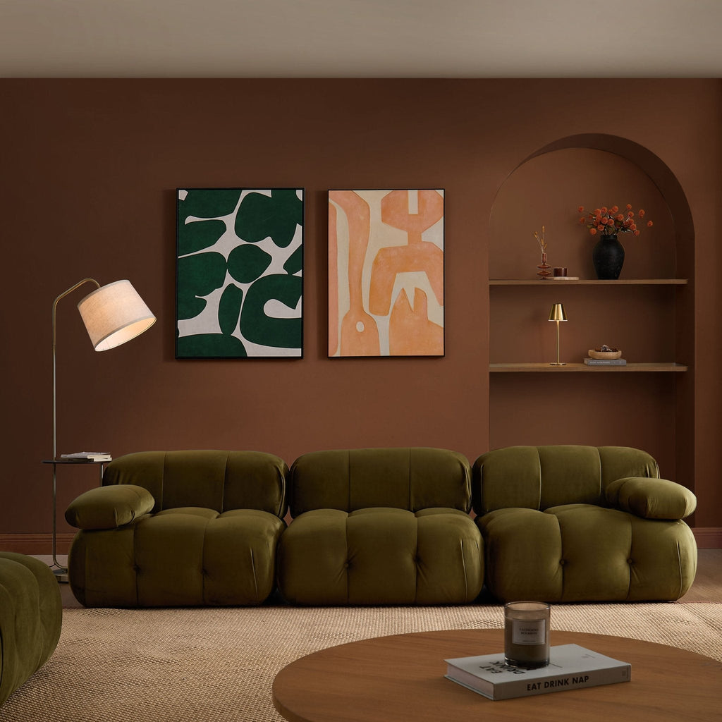 Dusklia - Bondi 3 Seater Sofa - Rich Green