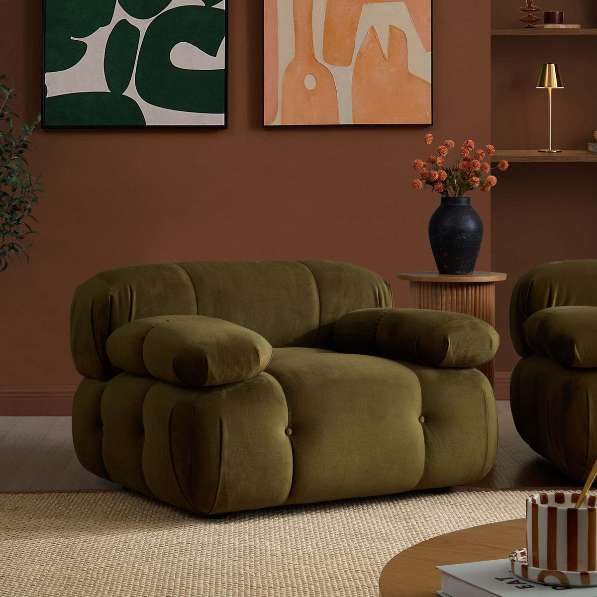 Dusklia - Bondi Armchair - Rich Green