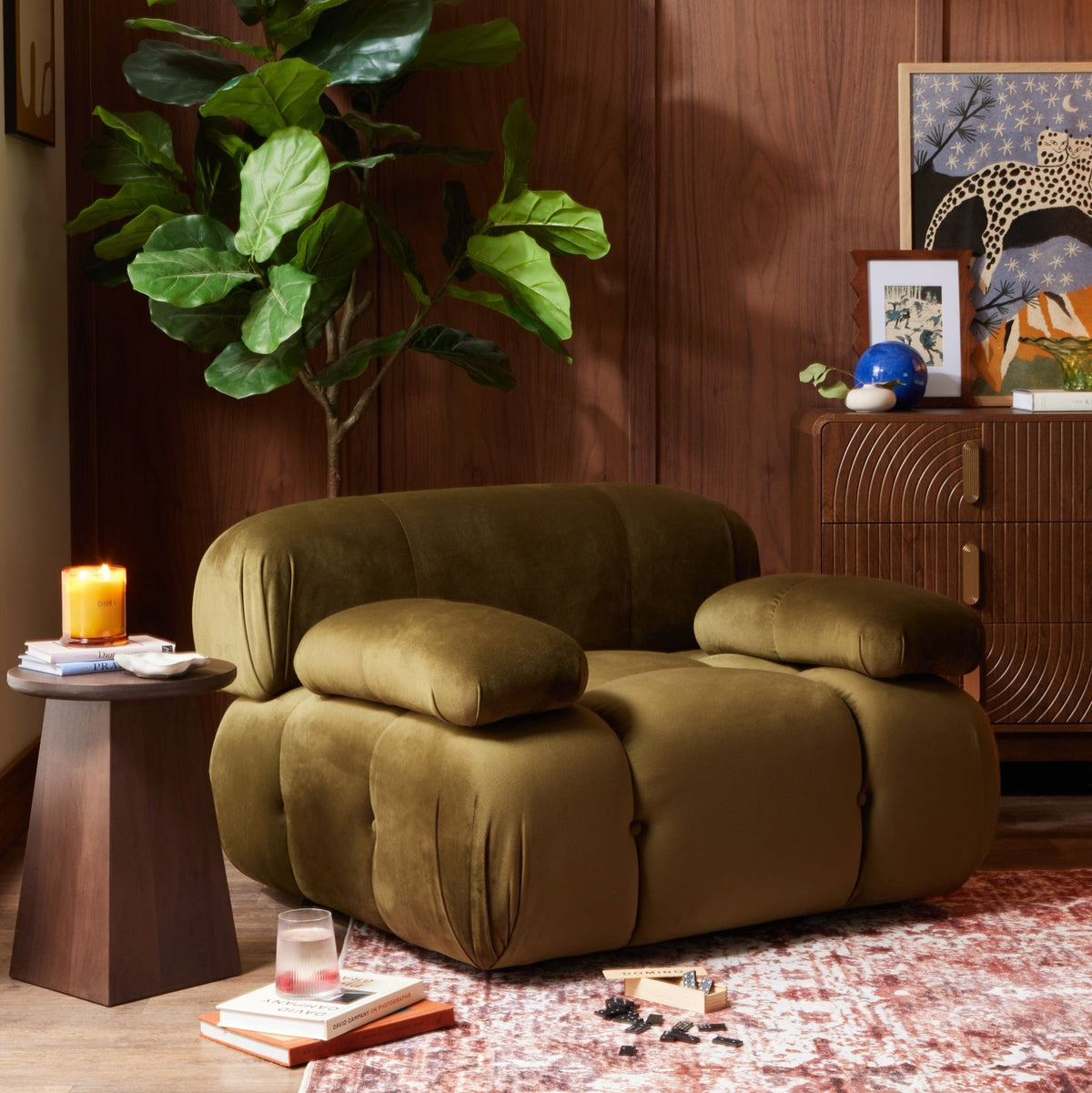 Dusklia - Bondi Armchair - Rich Green