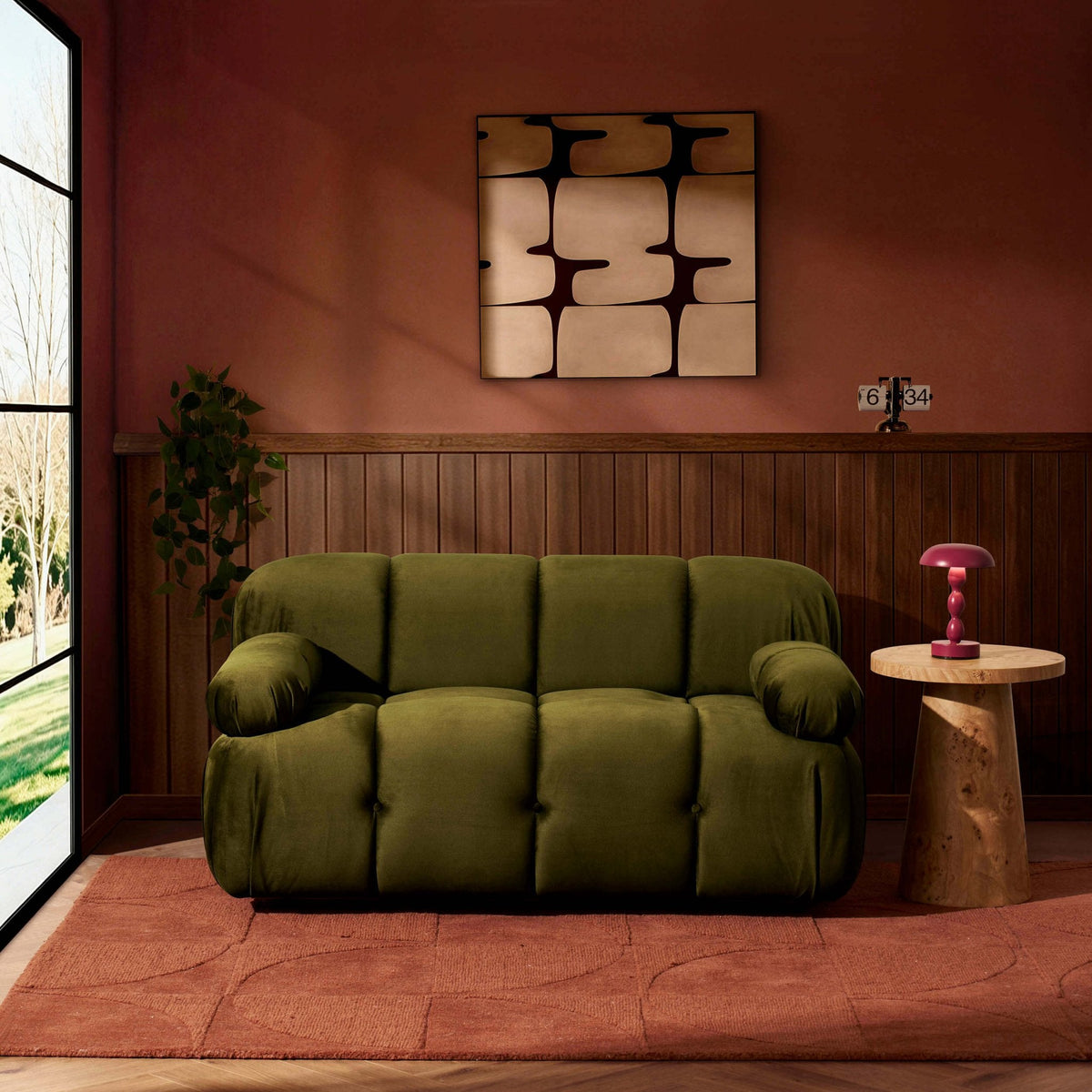 Dusklia - Bondi Small 2 Seater Sofa - Rich Green