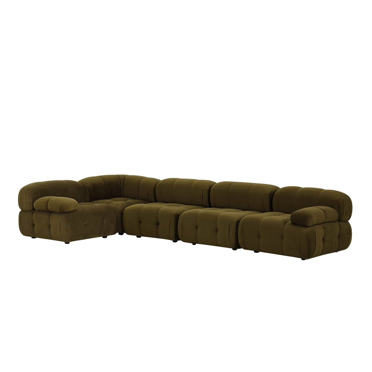 Dusklia - Bondi Large Left Hand L Shape Sofa - Rich Green