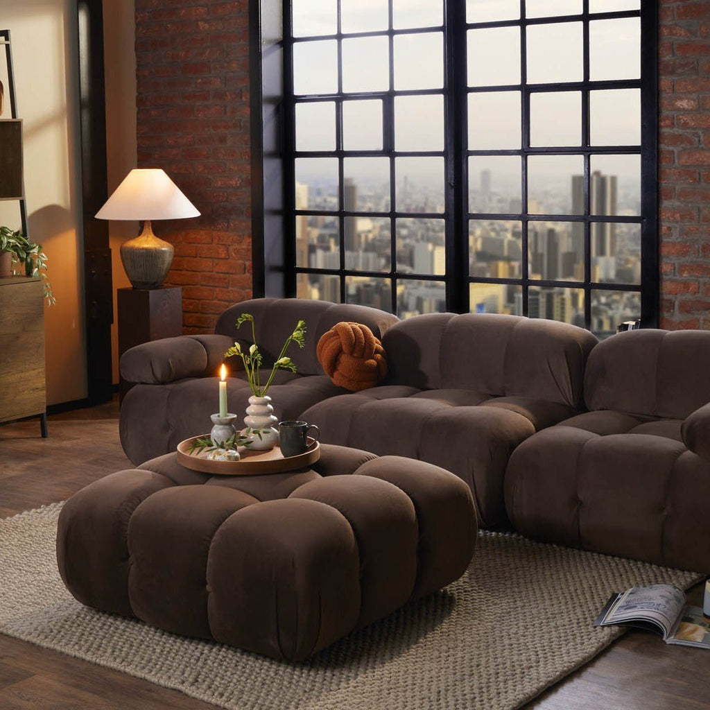 Dusklia - Bondi Pouffe - Cappuccino