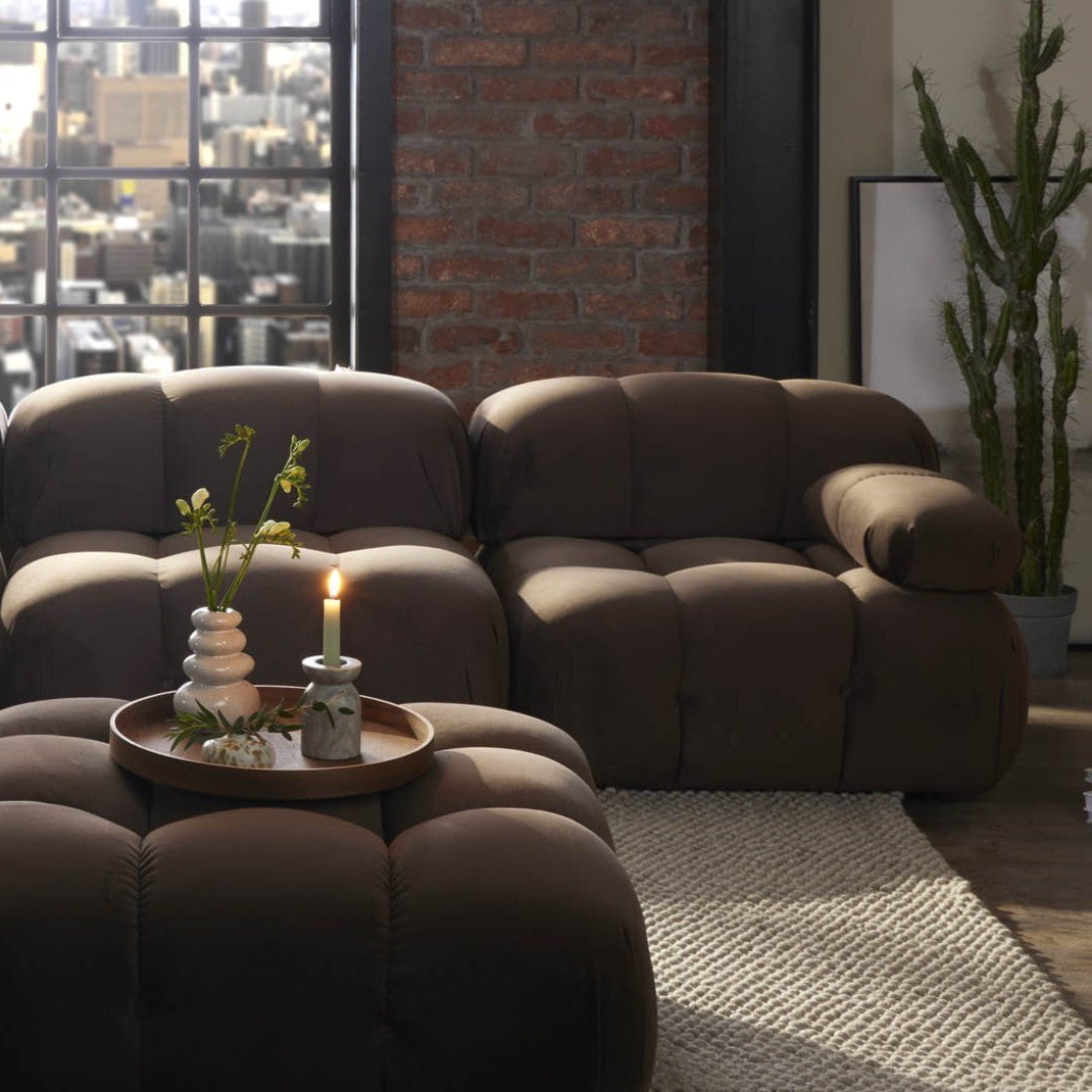 Dusklia - Bondi Pouffe - Cappuccino