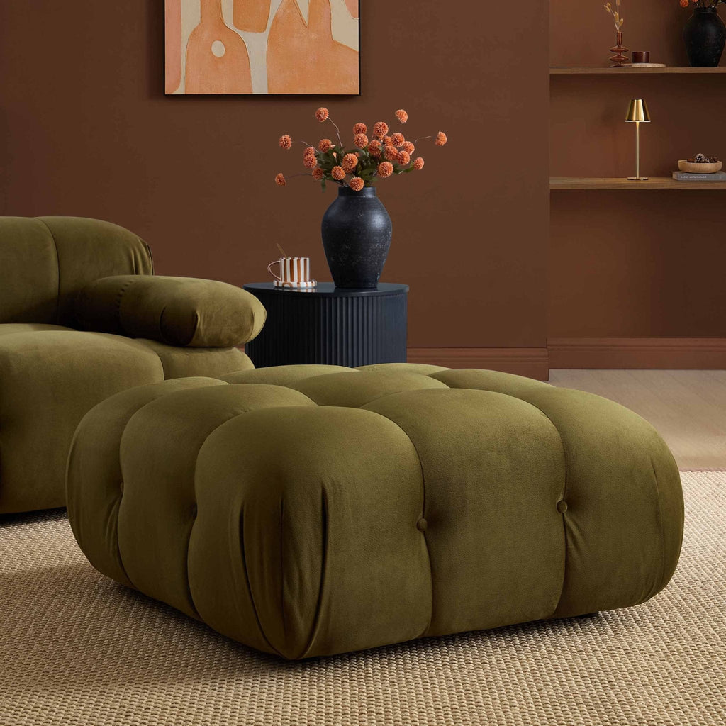 Dusklia - Bondi Pouffe - Rich Green