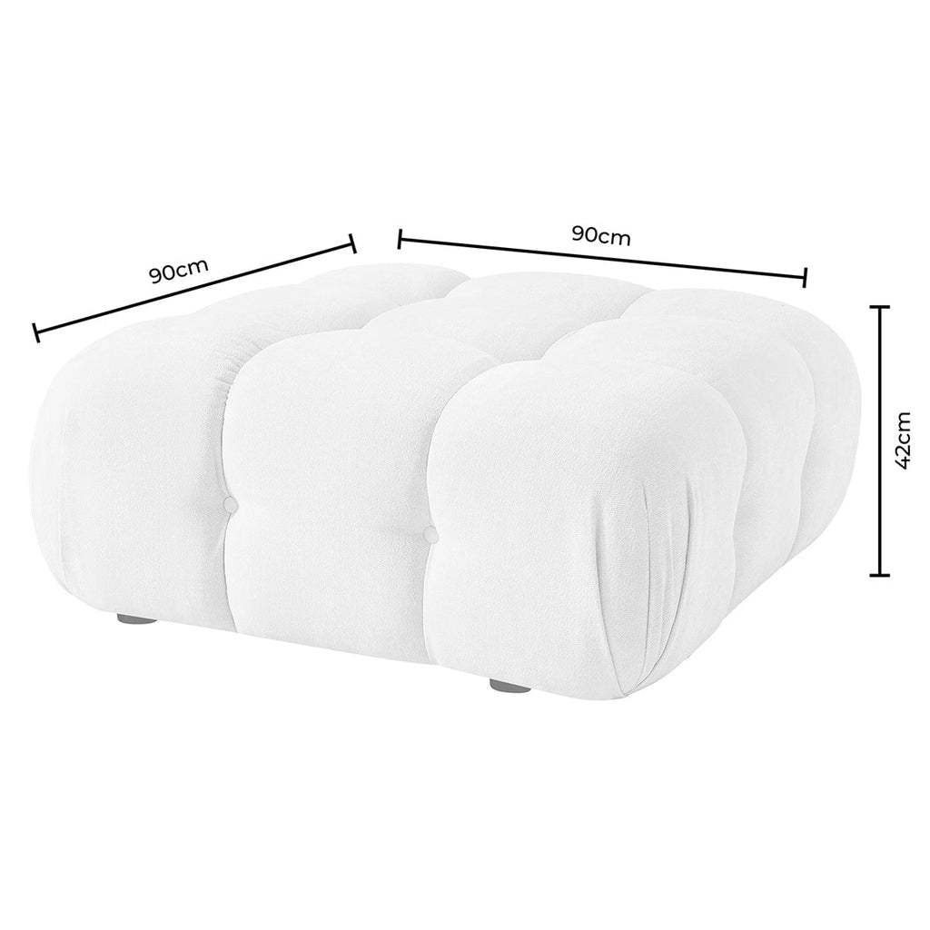 Dusklia - Bondi Pouffe - Cappuccino