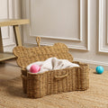 Dusklia - Bone Seagrass Storage Basket - Natural