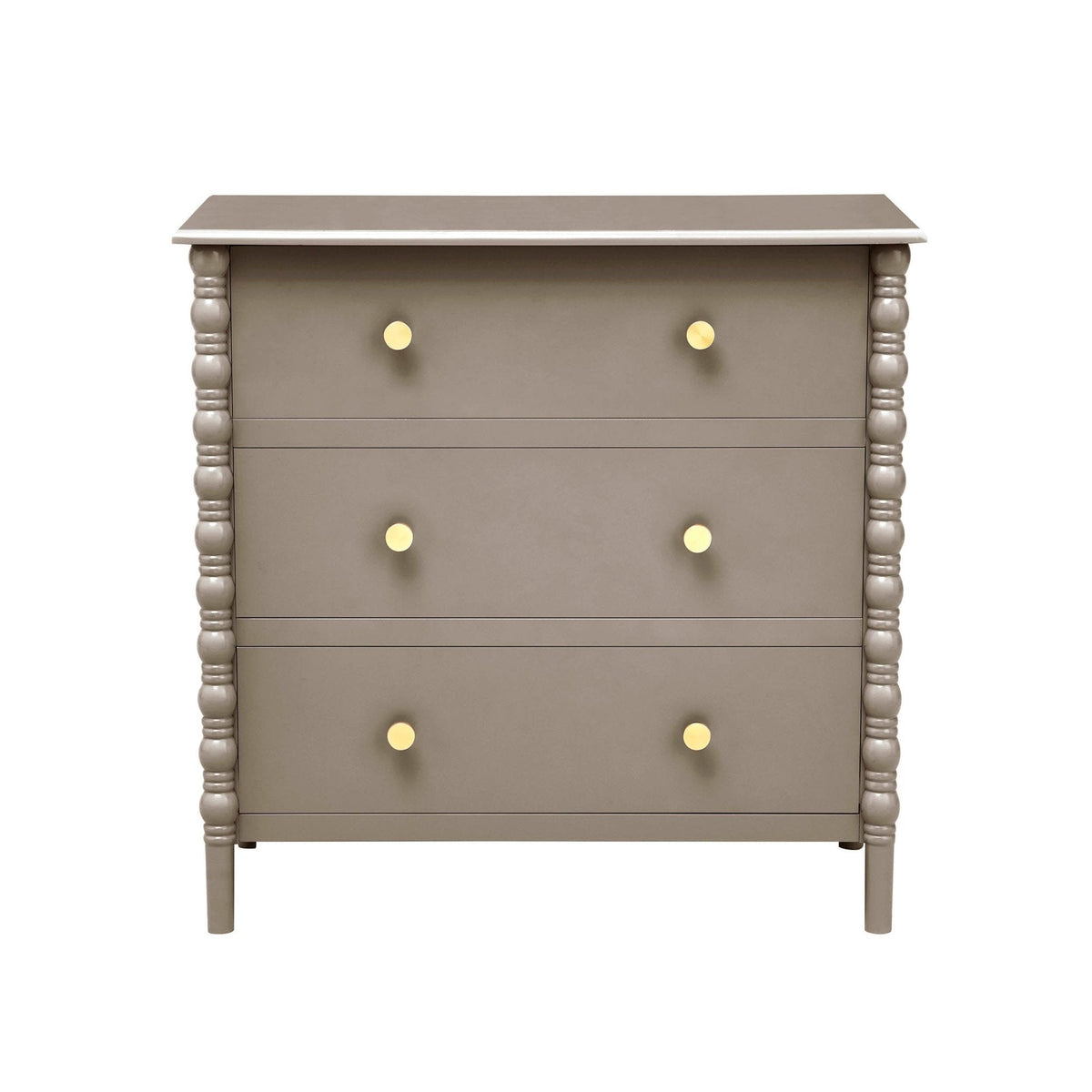 Dusklia - Bonnie Bobbin 3 Drawer Chest - Taupe