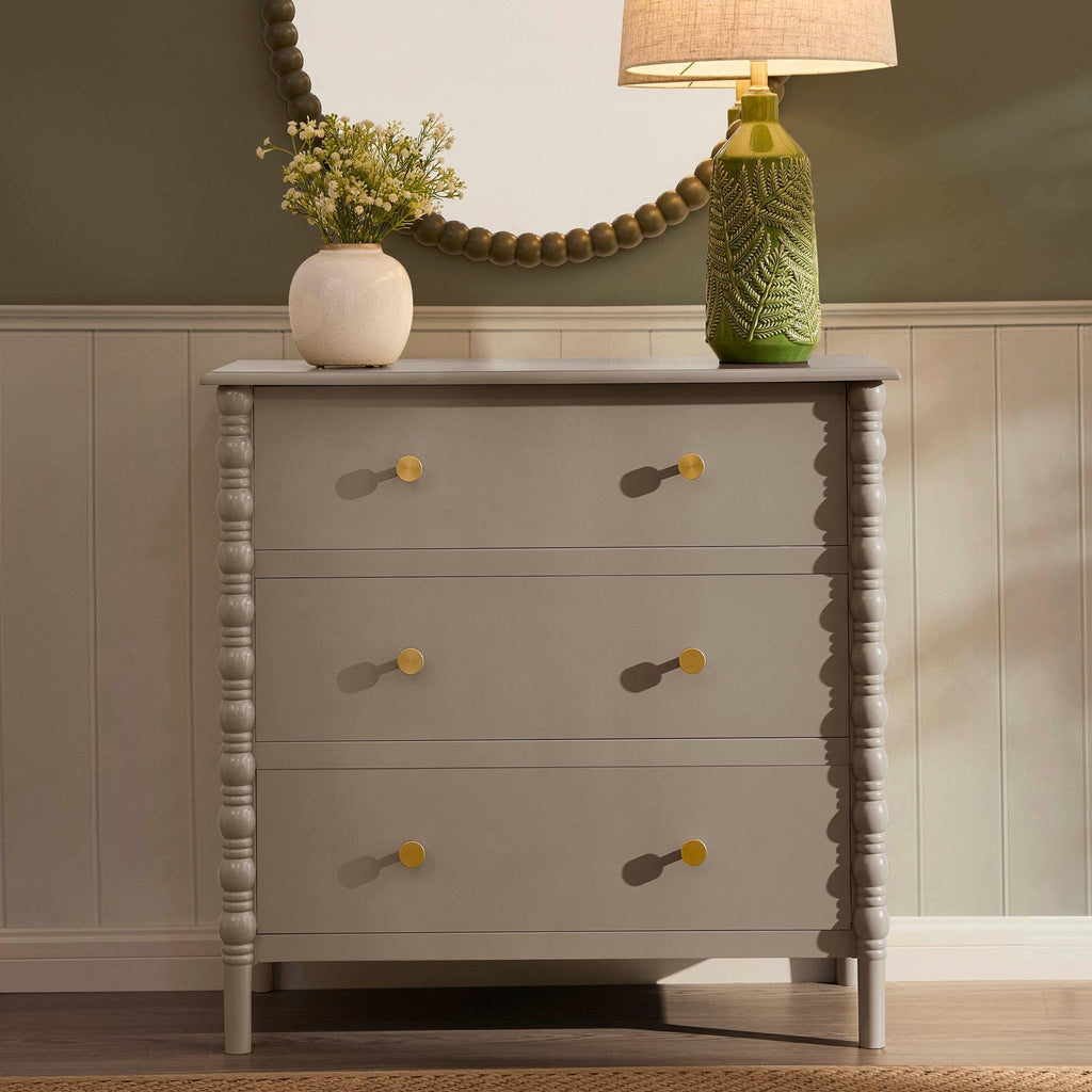 Dusklia - Bonnie Bobbin 3 Drawer Chest - Taupe