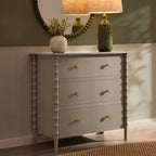 Dusklia - Bonnie Bobbin 3 Drawer Chest - Taupe