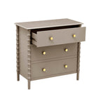 Dusklia - Bonnie Bobbin 3 Drawer Chest - Taupe
