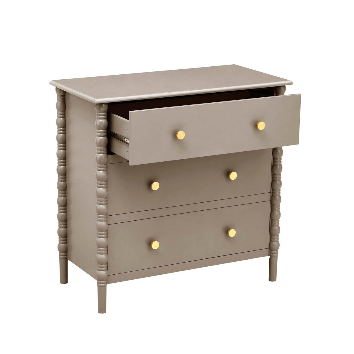 Dusklia - Bonnie Bobbin 3 Drawer Chest - Taupe