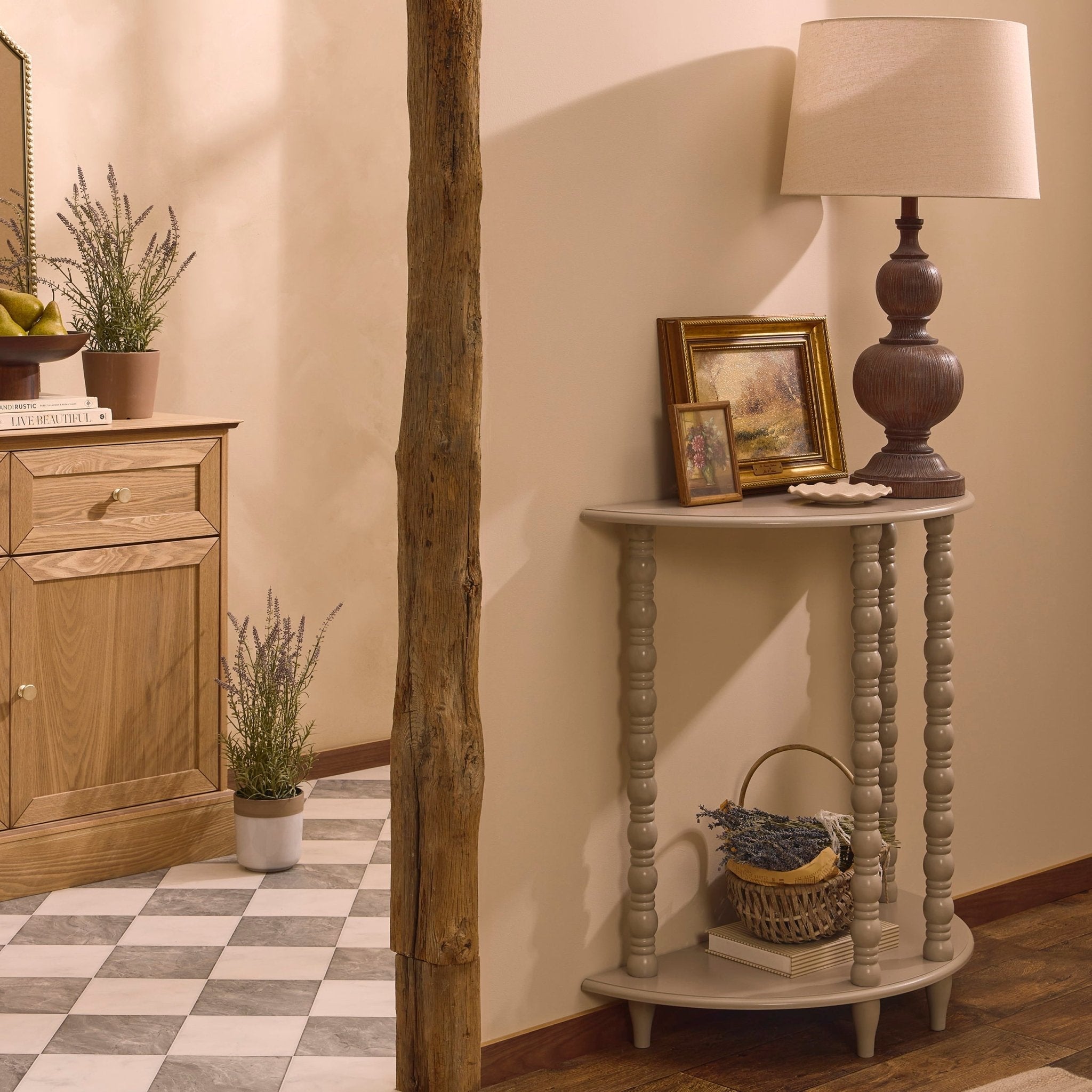 Dusklia - Bonnie Bobbin Console Table - Taupe