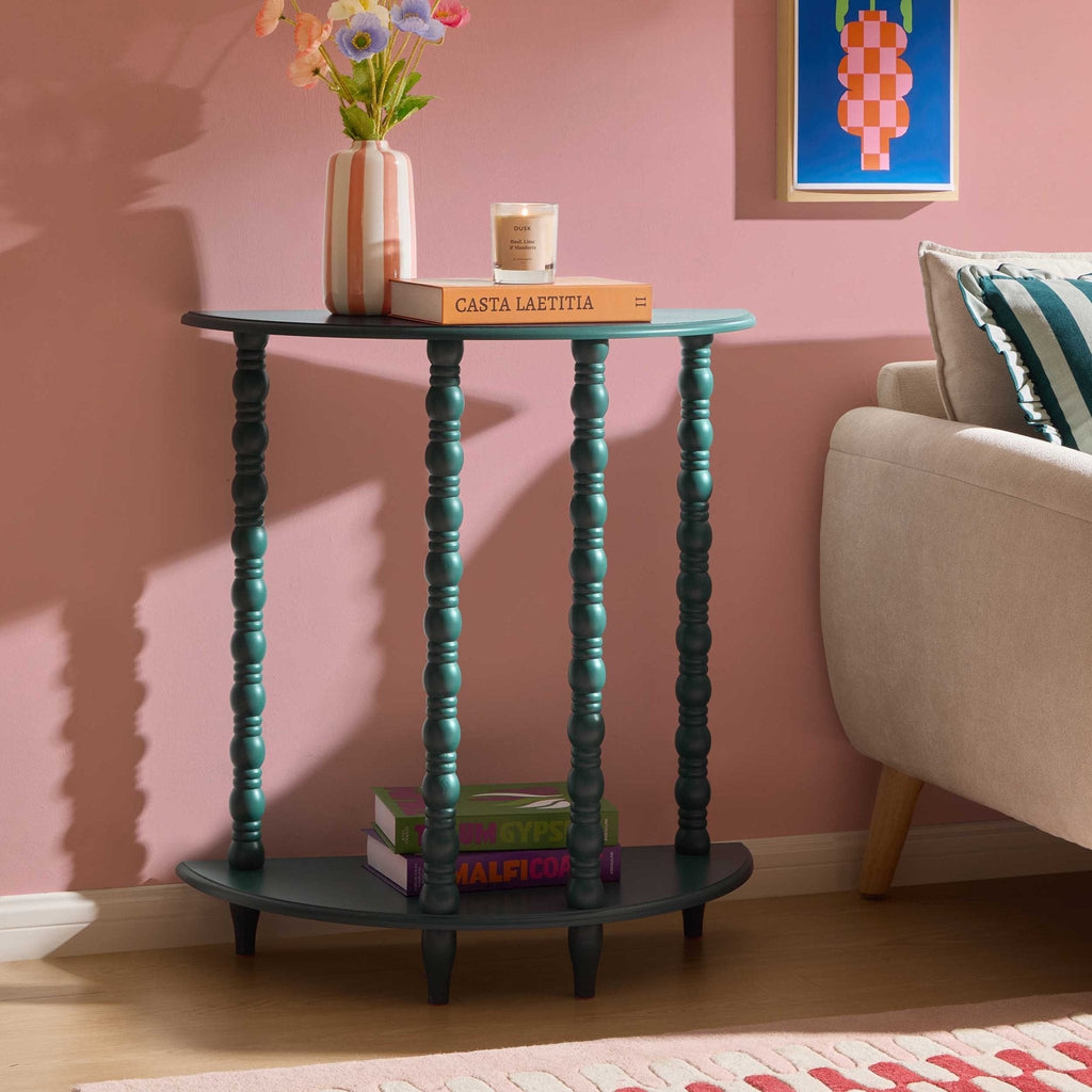 Dusklia - Bonnie Bobbin Console Table - Teal