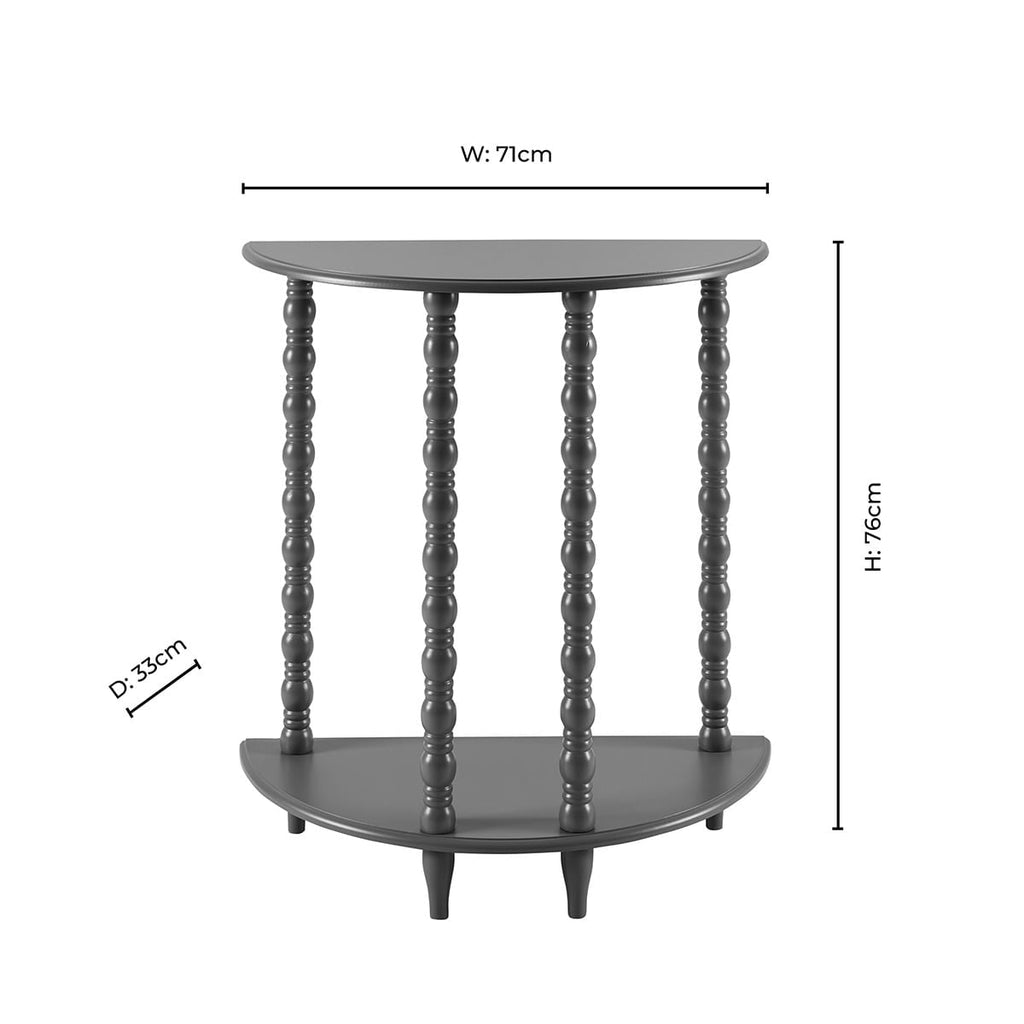 Dusklia - Bonnie Bobbin Console Table - Taupe