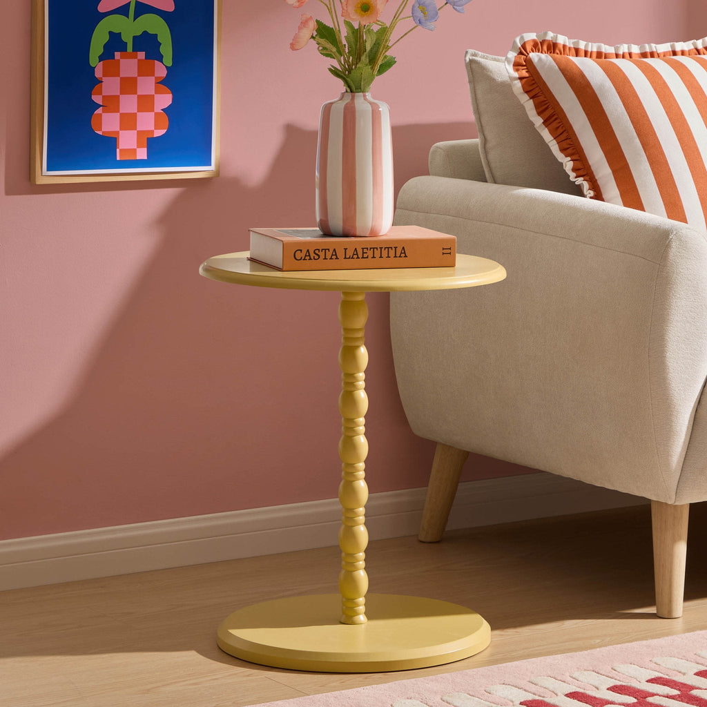 Dusklia - Bonnie Bobbin Side Table - Vibrant Yellow