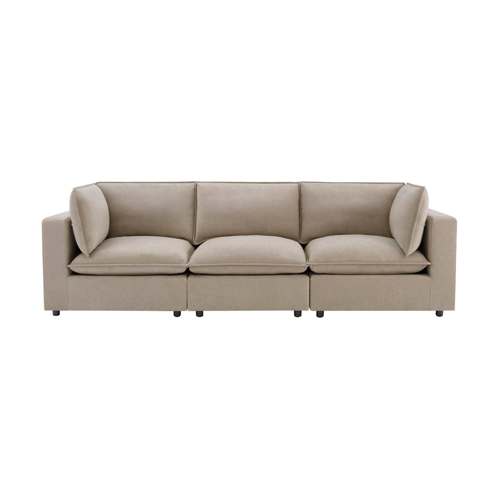 Dusklia - Boston 3 Seater Sofa - Stone