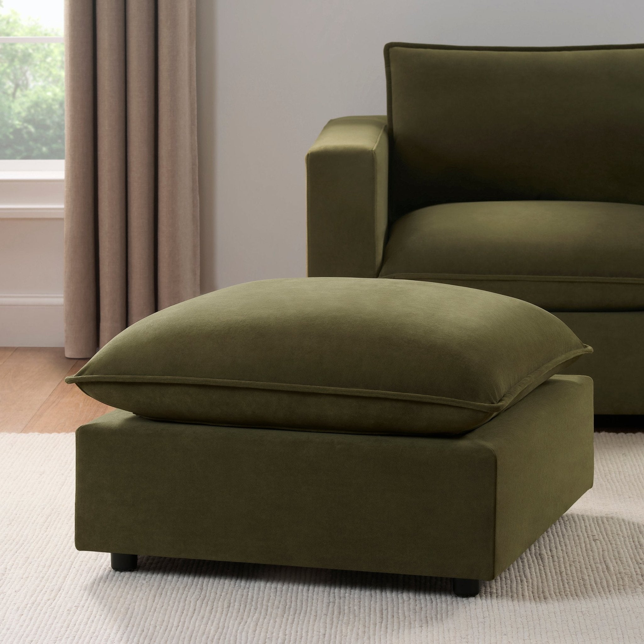 Dusklia - Boston Pouffe - Olive