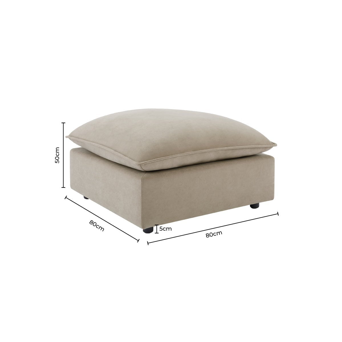 Dusklia - Boston Pouffe - Olive