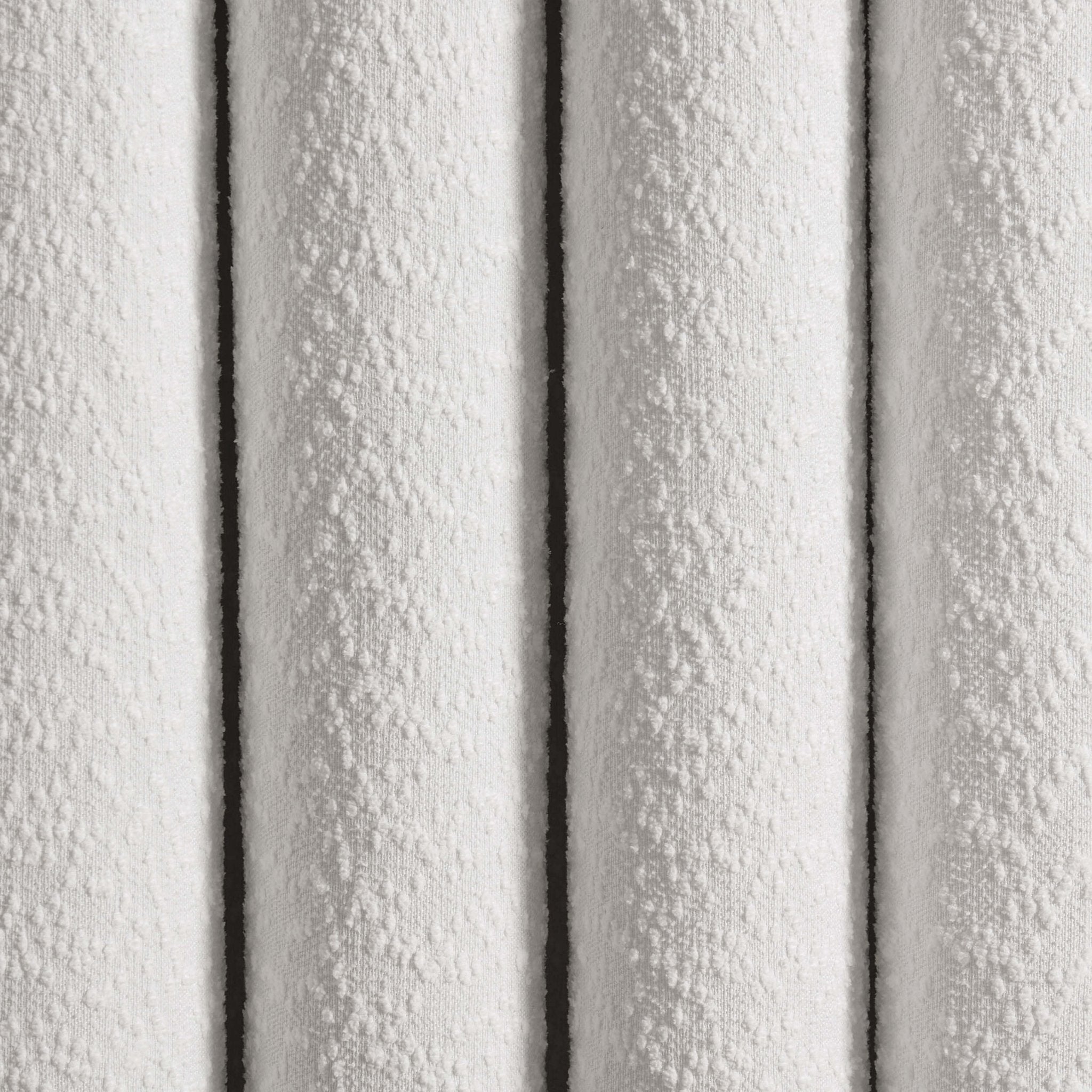 Dusklia - Boucle Blackout Curtains - White