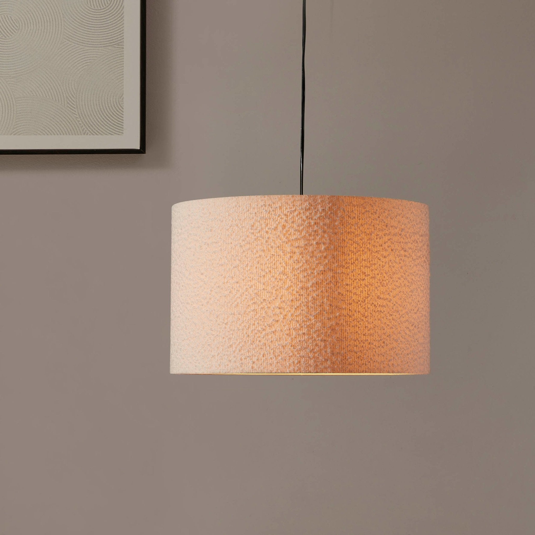 Dusklia - Boucle Ceiling Shade - Ecru