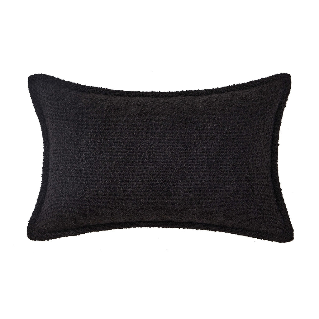 Dusklia - Boucle Sofa Cushion Cover - Black