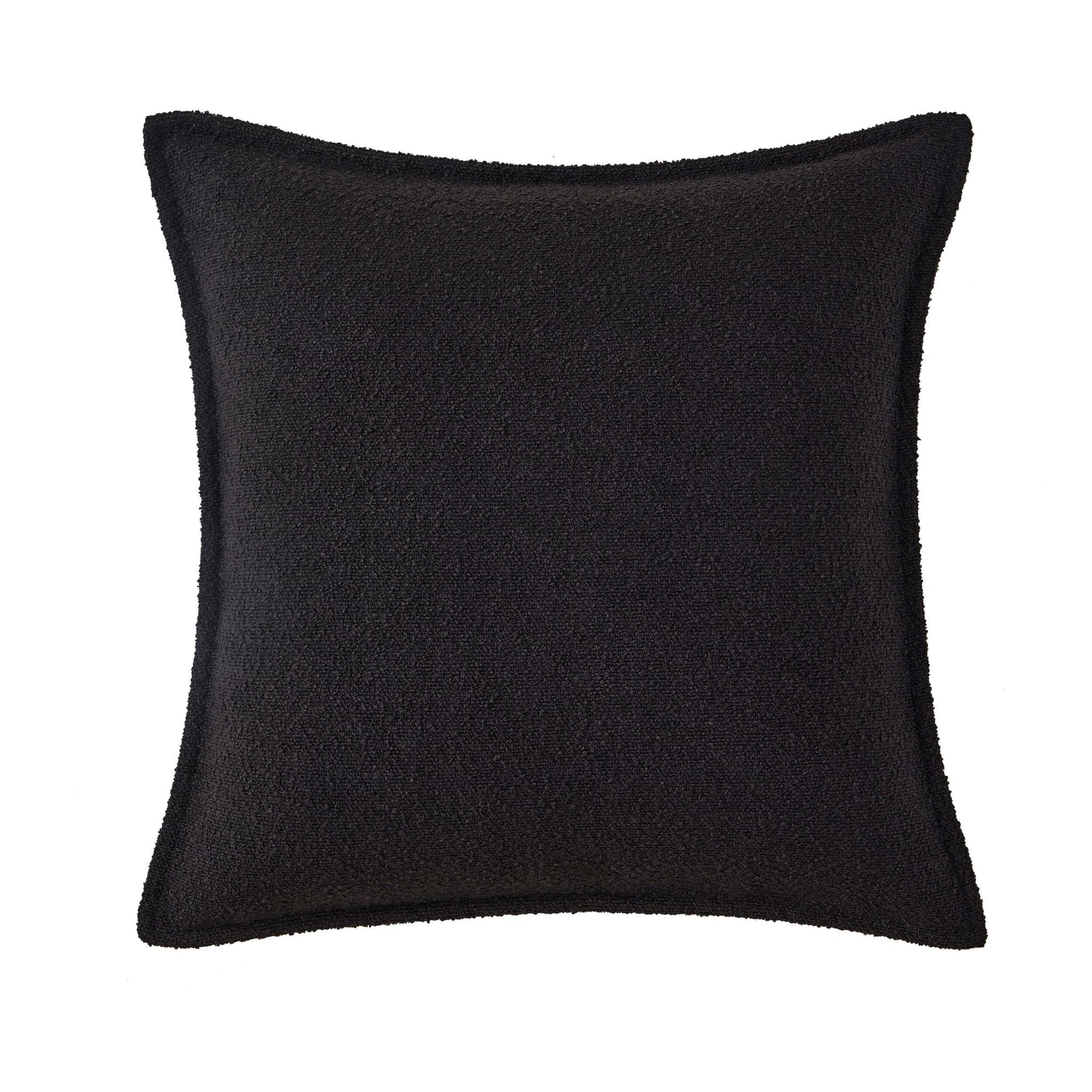 Dusklia - Boucle Sofa Cushion Cover - Black