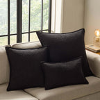 Dusklia - Boucle Sofa Cushion Cover - Black