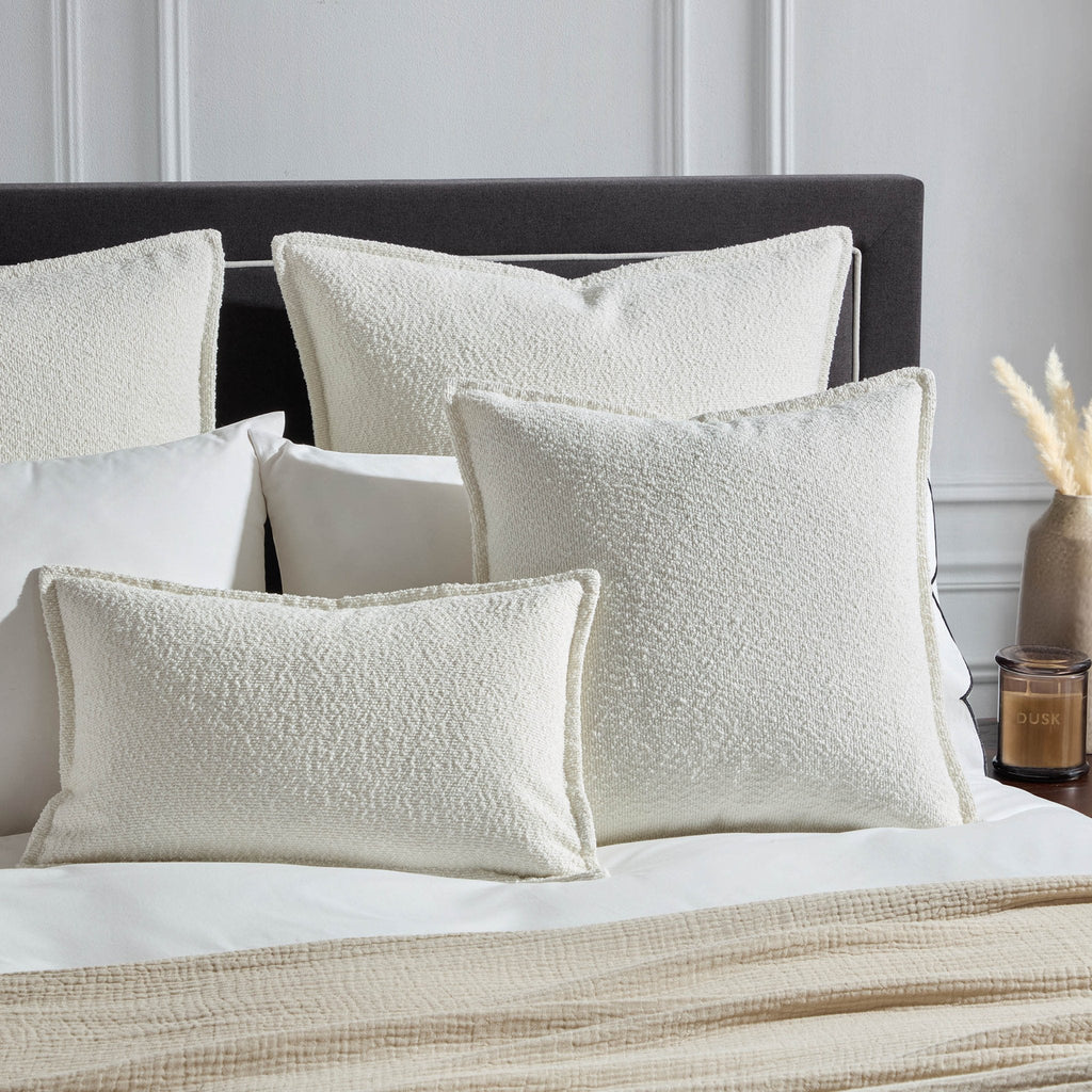 Dusklia - Boucle Cushion Cover - White