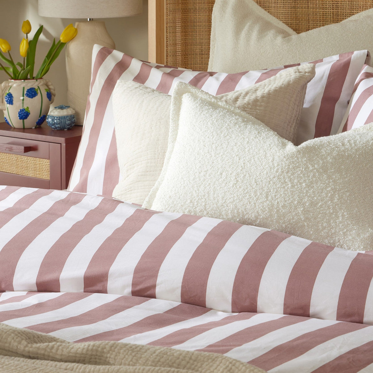 Dusklia - Boucle Cushion Cover - White