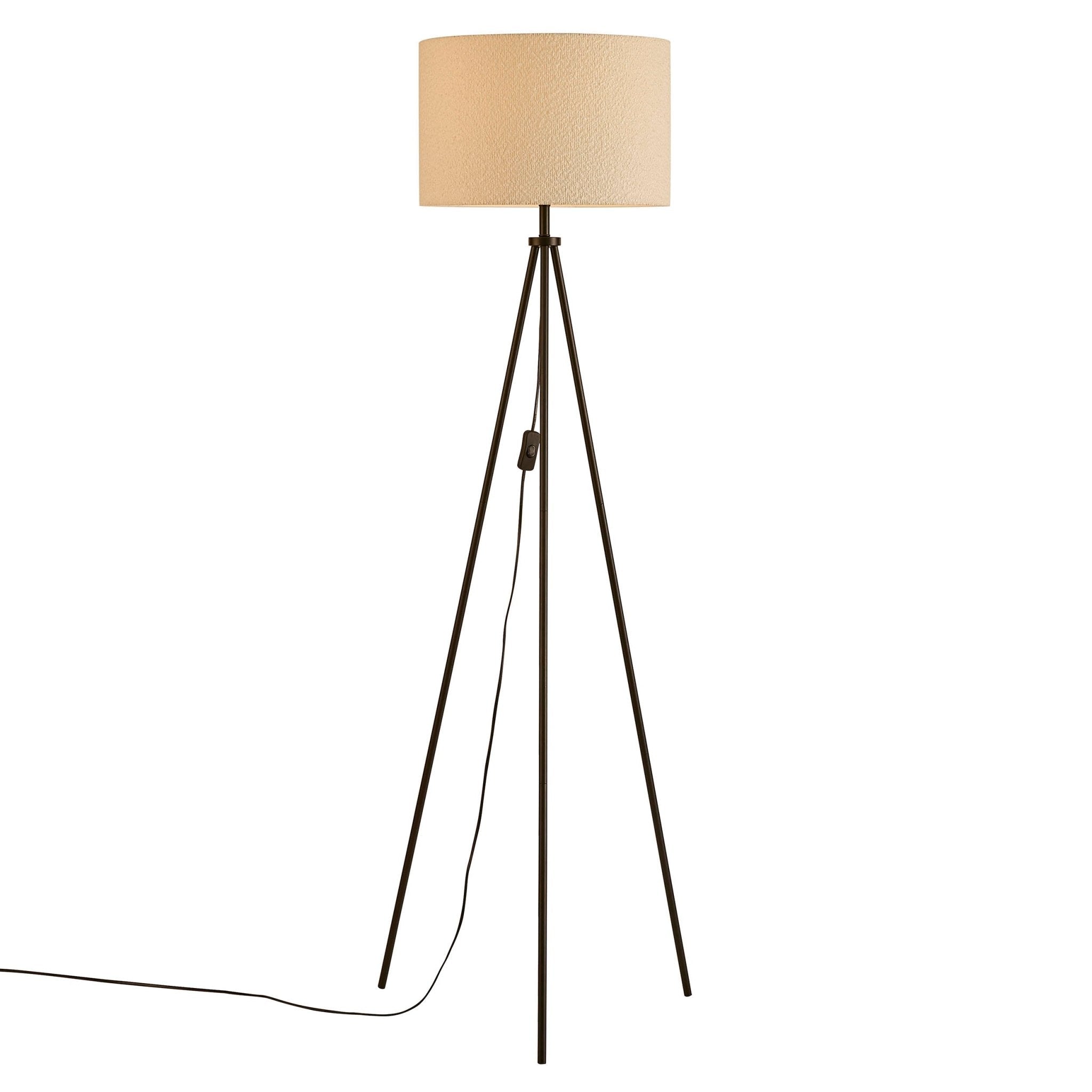 Dusklia - Boucle Floor Lamp - Ecru
