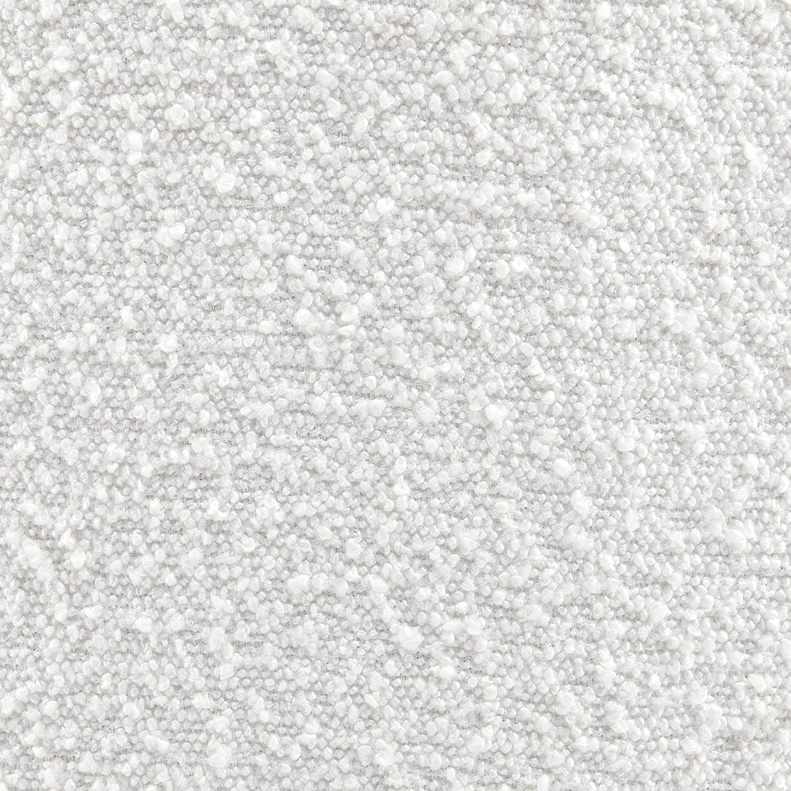 Dusklia - Stockton Boucle Round Storage Pouffe - Off White