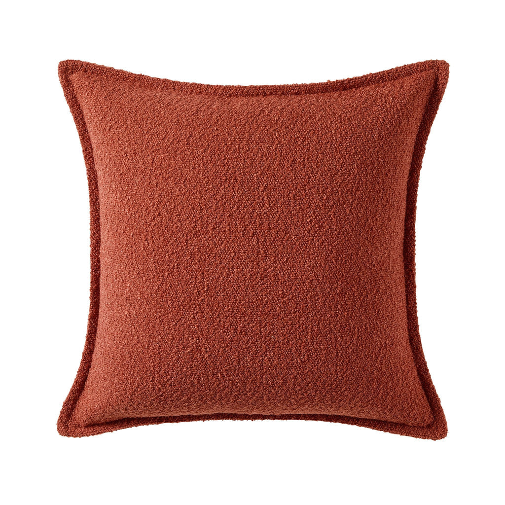 Dusklia - Boucle Sofa Cushion Cover - Rust