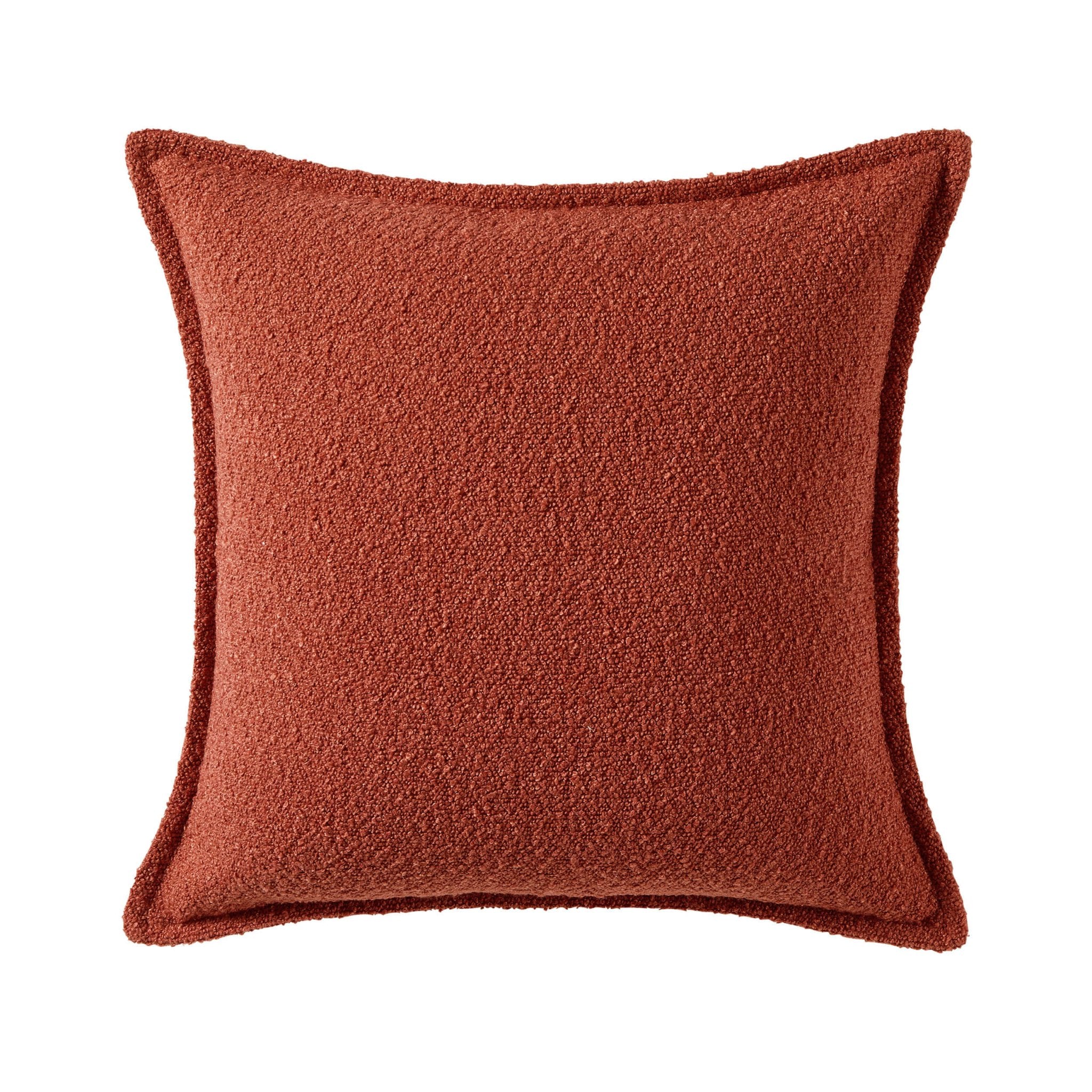 Dusklia - Boucle Sofa Cushion Cover - Rust