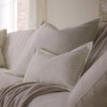 Dusklia - Boucle Sofa Cushion Cover - White