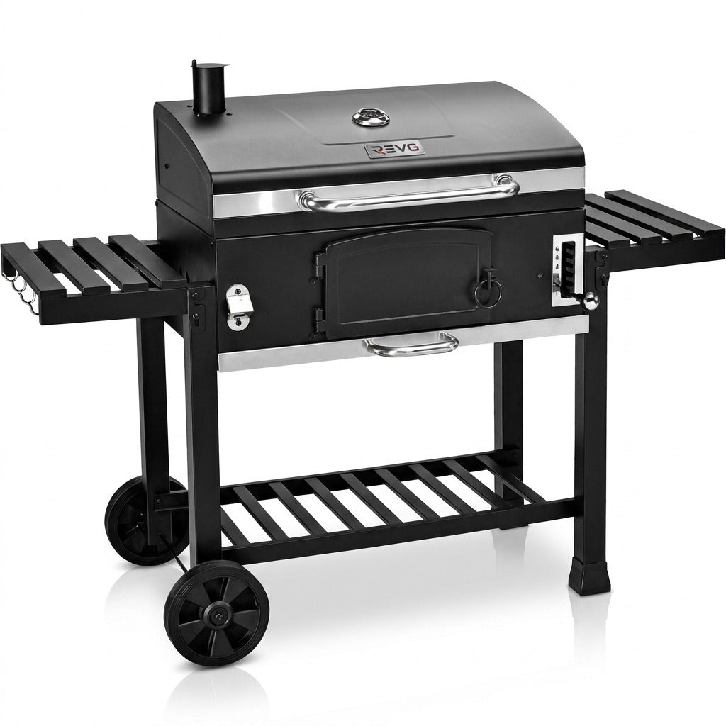 Barbecue Fumoir REVO Toledo – XXL – Grille en fonte – Charbon