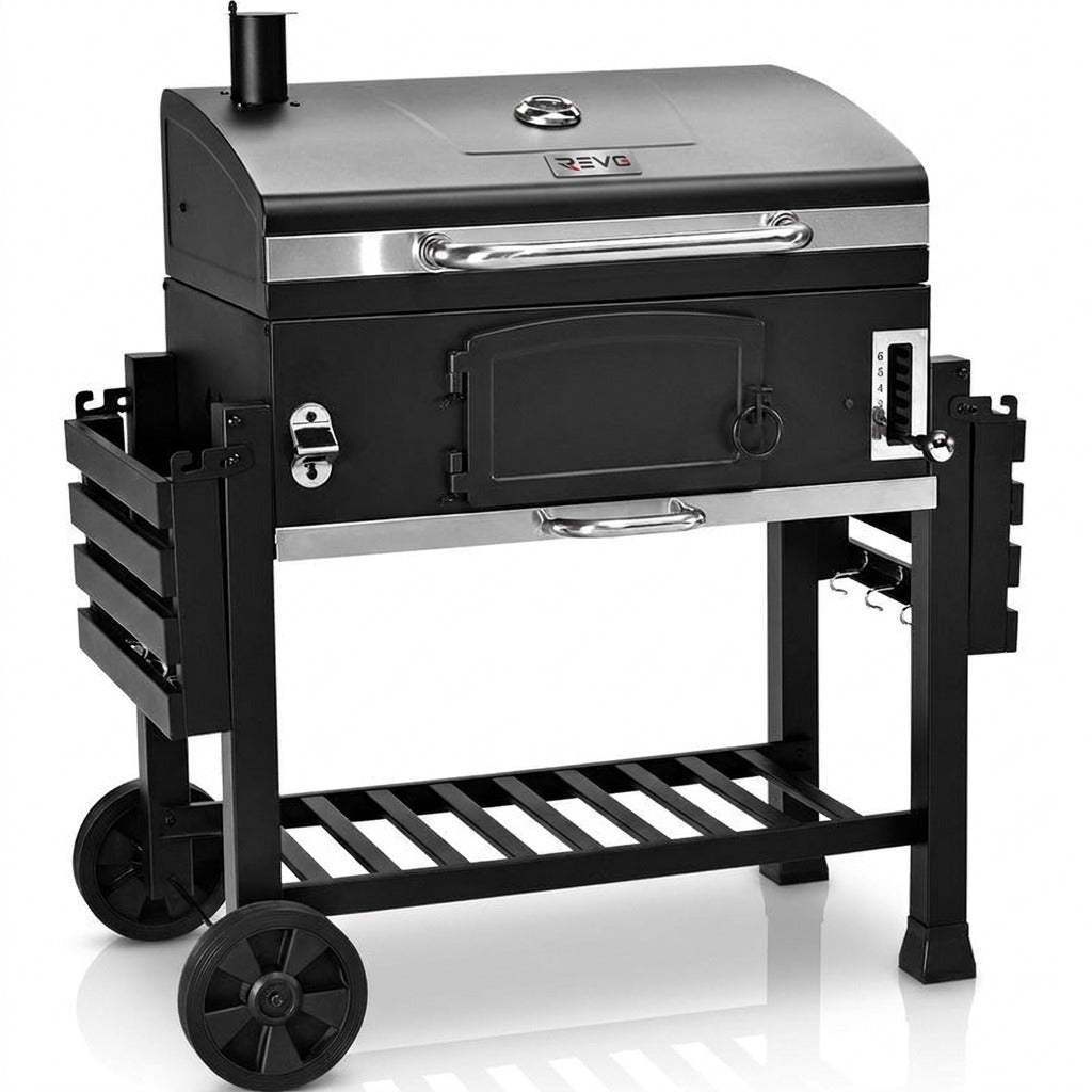 Barbecue Fumoir REVO Toledo – XXL – Grille en fonte – Charbon