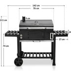 Barbecue Fumoir REVO Toledo – XXL – Grille en fonte – Charbon