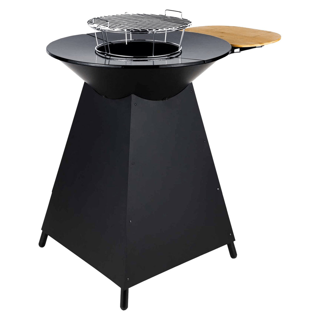 Brasero de cuisson bois & charbon avec plaque en fonte émaillée REVO Vulcan