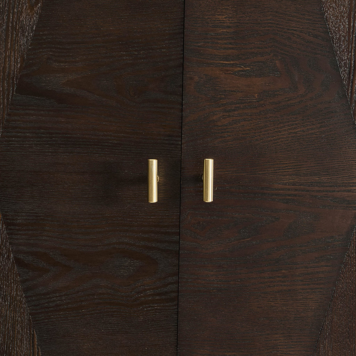 Dusklia - Brianna Concave 2 Door Wardrobe with Drawers - Walnut