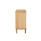 Dusklia - Brianna Concave 6 Drawer Chest - Light Wood
