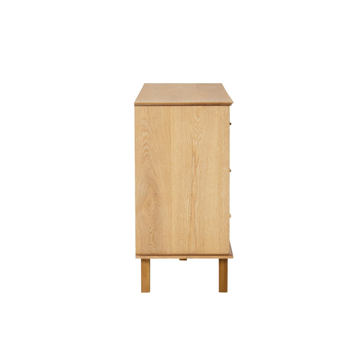 Dusklia - Brianna Concave 6 Drawer Chest - Light Wood