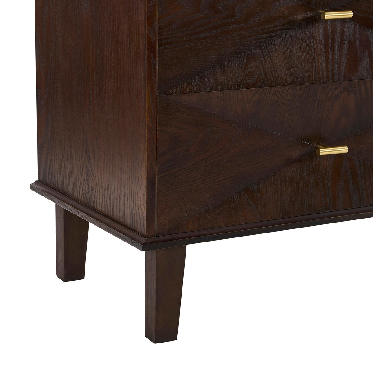 Dusklia - Brianna Concave 6 Drawer Chest - Walnut