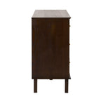 Dusklia - Brianna Concave 6 Drawer Chest - Walnut