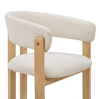 Dusklia - Bridget Set of 2 Dining Chairs - Cream Linen