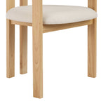 Dusklia - Bridget Set of 2 Dining Chairs - Cream Linen